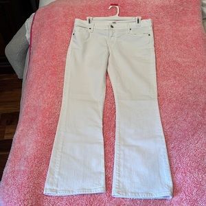 WHITE JEANS BOOT CUT SIZE 31 Ladies